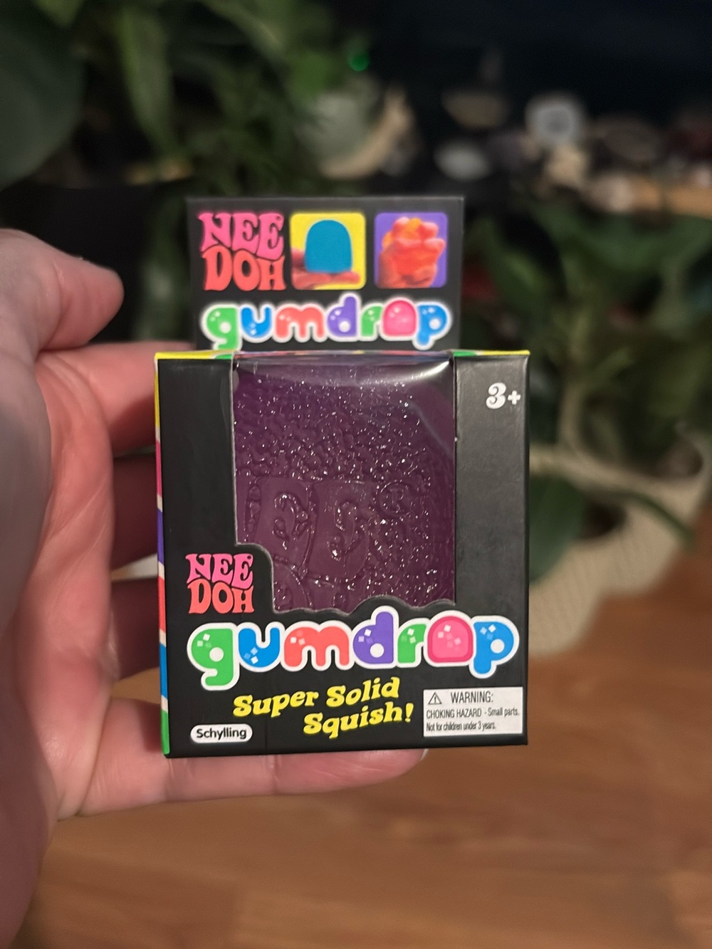 NeeDoh Gumdrop Super Solid Squish - Purple
